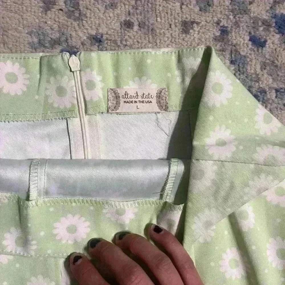 NWOT altar’d state green flower 2 piece set - Picture 4 of 5